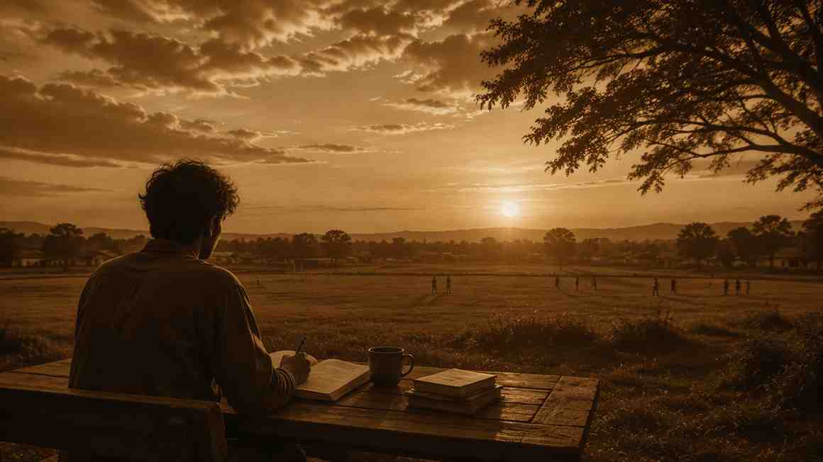 Senja di Tanah Lapang