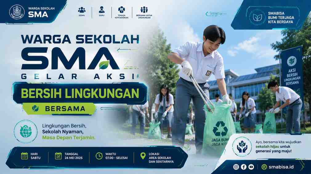 🌱 Warga Sekolah Gelar Aksi Bersih Lingkungan Bersama