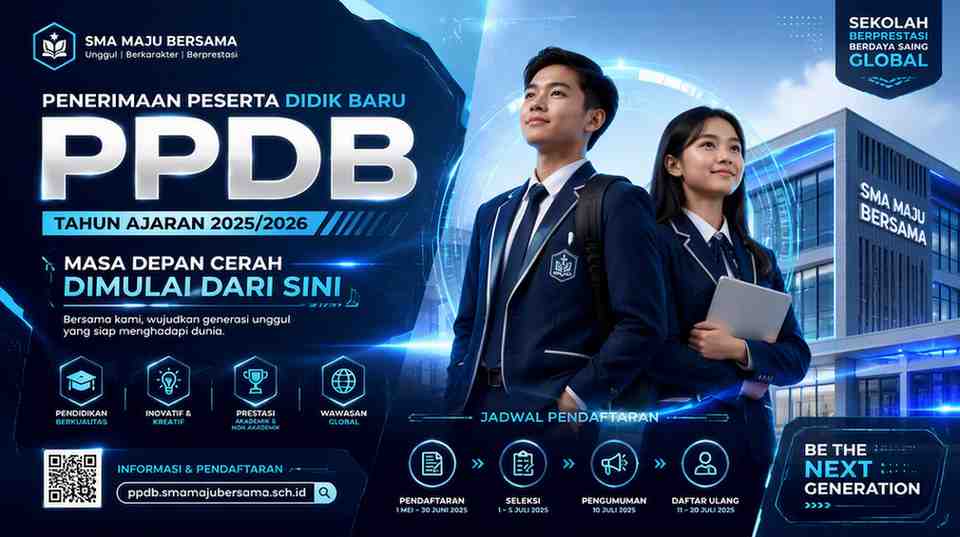 🎓 Penerimaan Peserta Didik Baru (PPDB) Tahun Ajaran 2026/2027 Resmi Dibuka