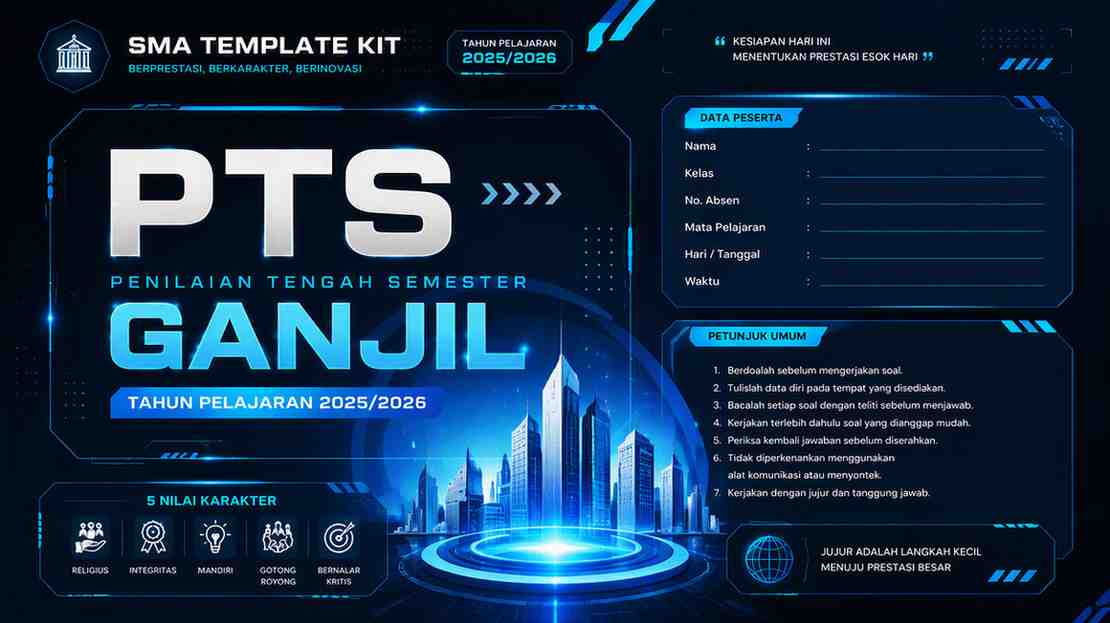 📚 Jadwal Penilaian Tengah Semester (PTS) Ganjil 2026/2027 Telah Diumumkan